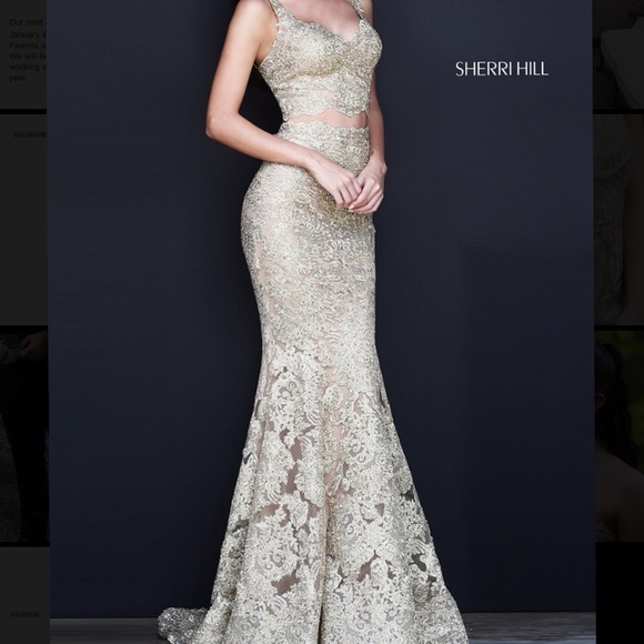 Sherri Hill style 51192 silver - Picture 4 of 4